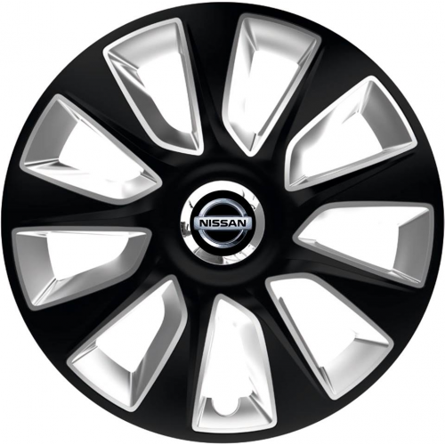 KRYTY KOLIES PRE NISSAN 16" STRATOS black/silver 4ks